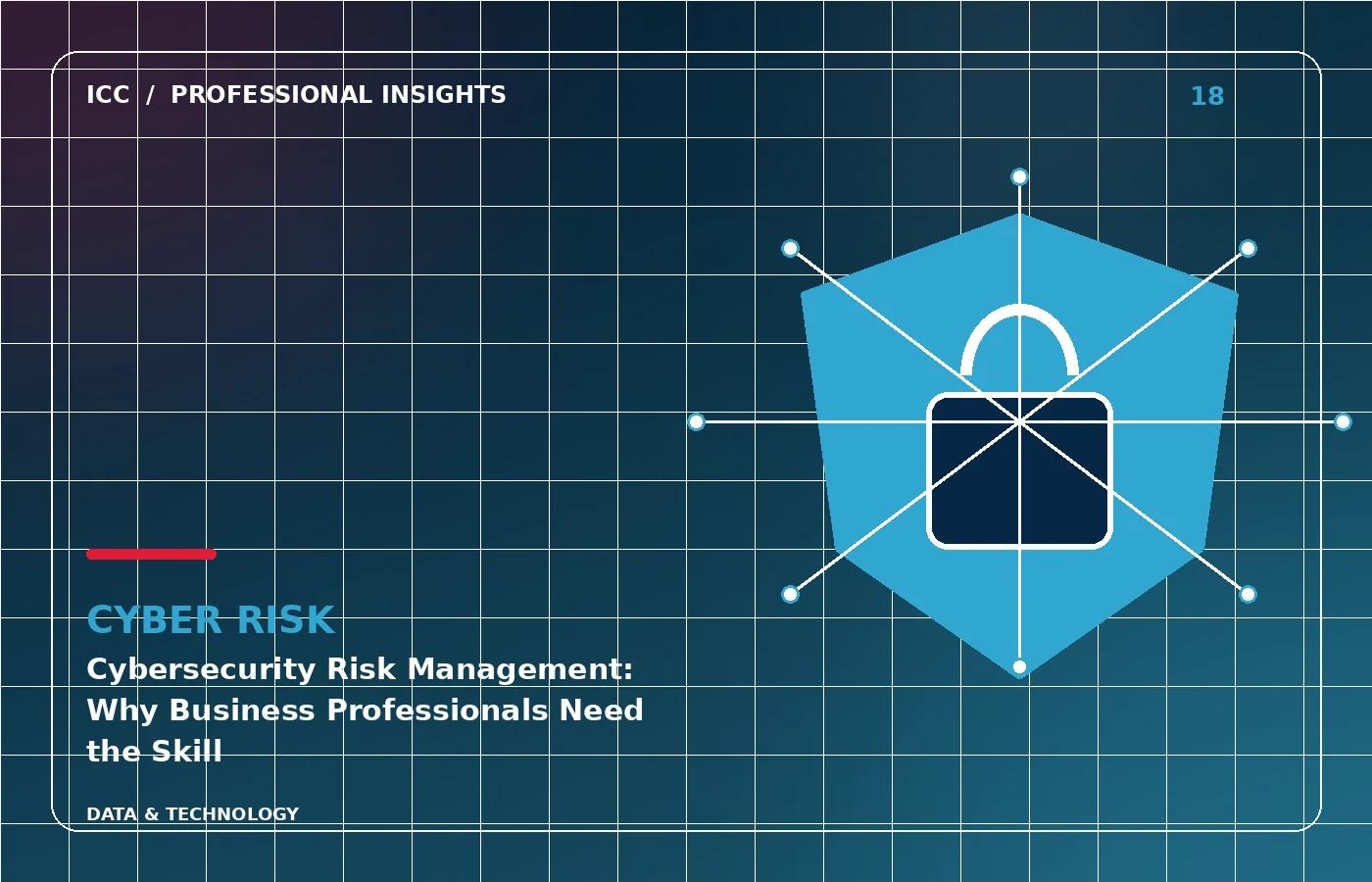 ICC Professional Insights illustration: Cybersecurity Risk Management: Why Business Professionals Need the Skill