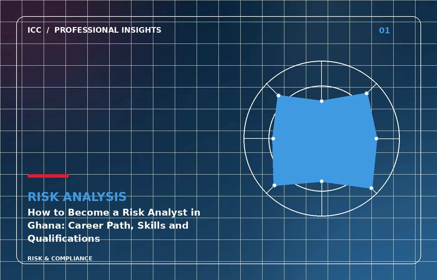 ICC Professional Insights illustration: How to Become a Risk Analyst in Ghana: Career Path, Skills and Qualifications