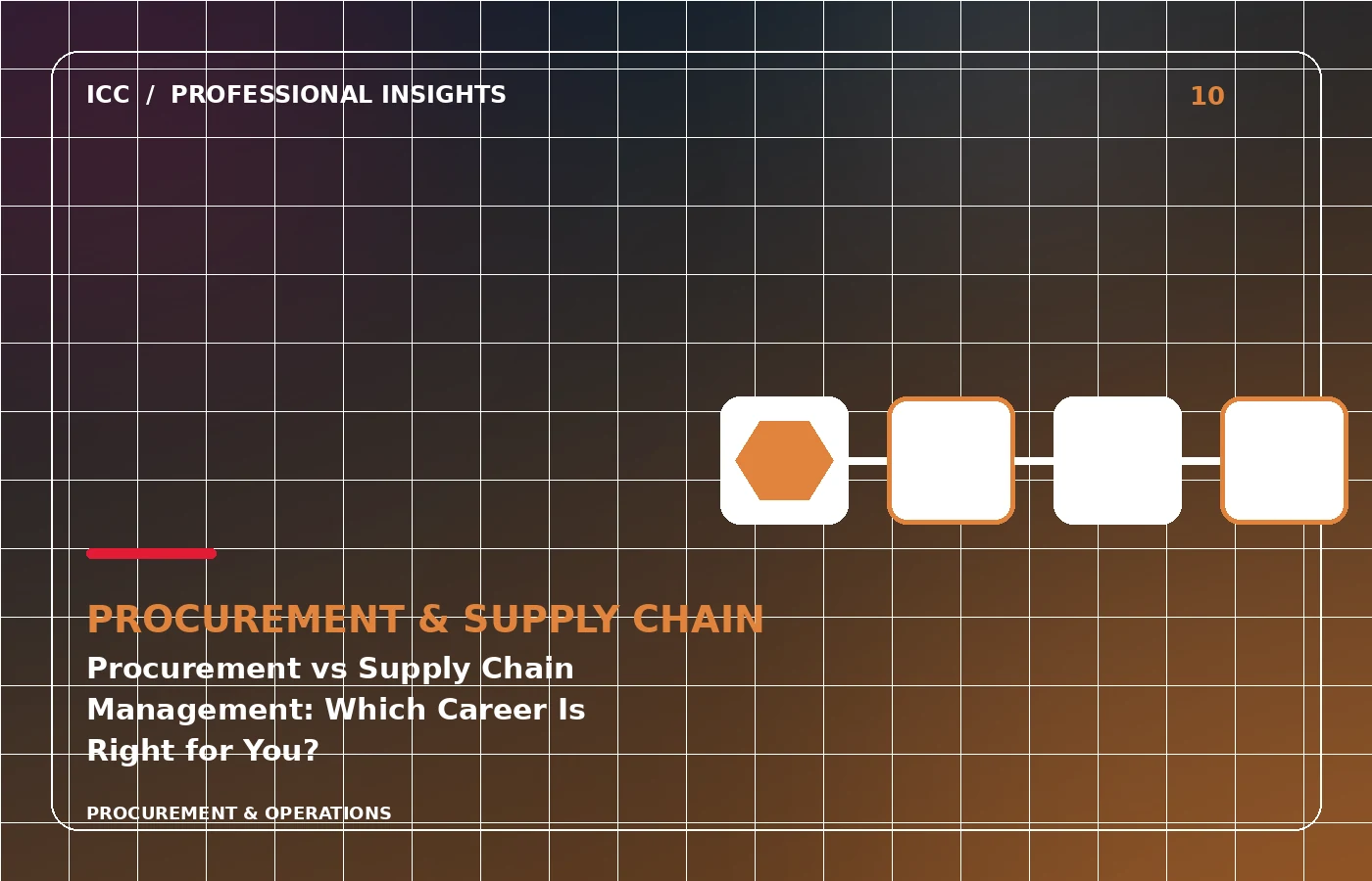 ICC Professional Insights illustration: Procurement vs Supply Chain Management: Which Career Is Right for You?